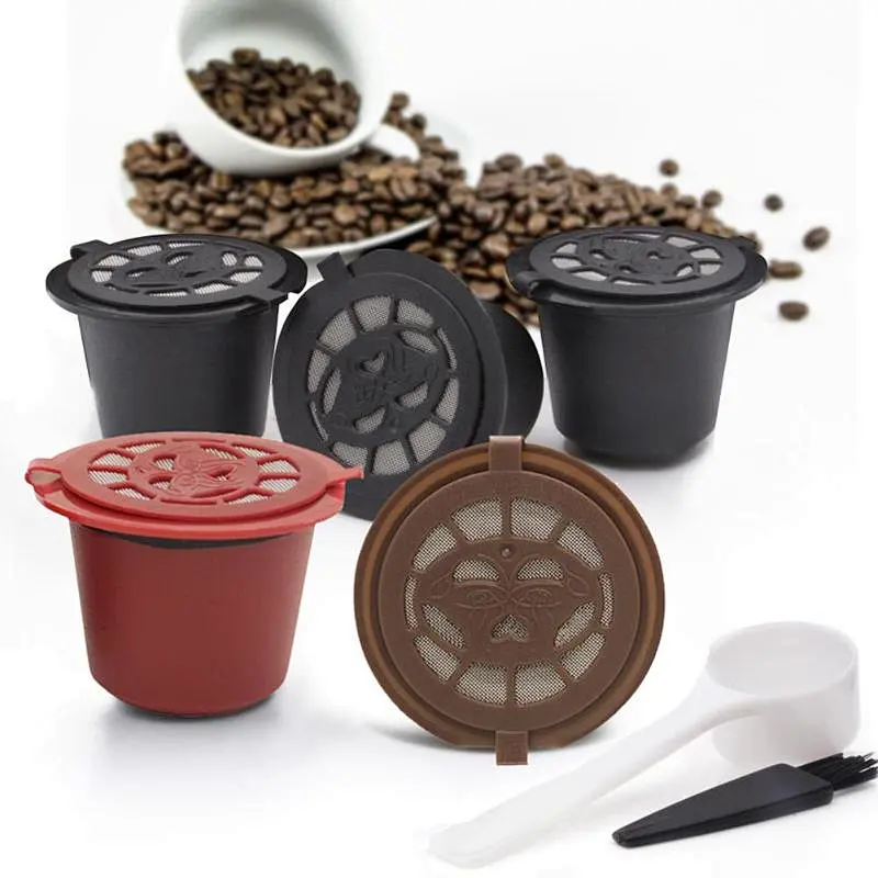 Colored Empty Plastic Re-usable Coffee Capsules Pod or Cup