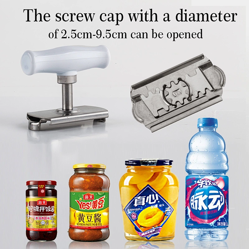 Multifunctional Adjustable Stainless Steel Jars / Cans / Bottles Opener