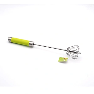 Long Handle Stainless Steel Whisk Egg Frother Beater Blender