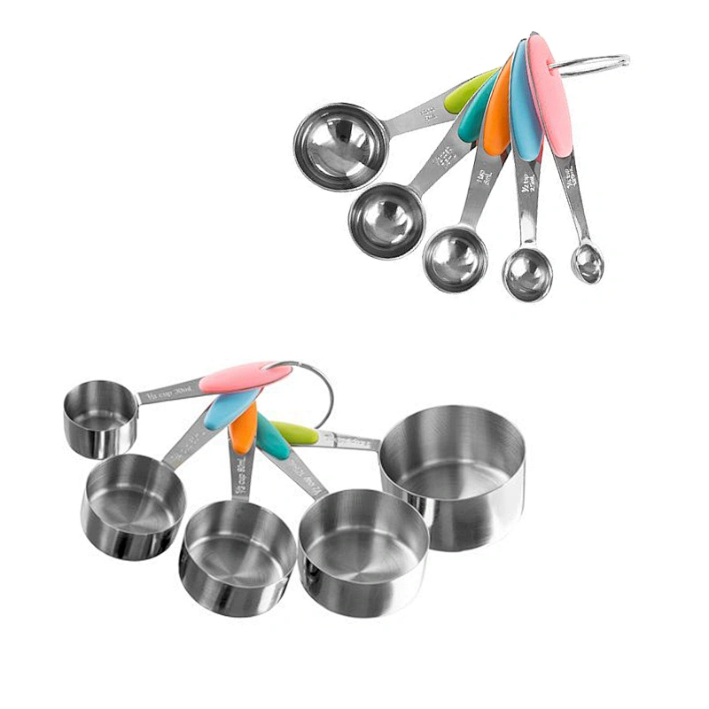 Kitchen Cake Baking Tools, 304 Stainless Steel Measuring Cups and Spoons