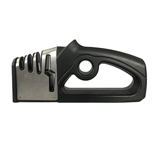 3 Stage Stainless Steel Multifunctional Kitchen Knife Sharpener With Non Slip Base