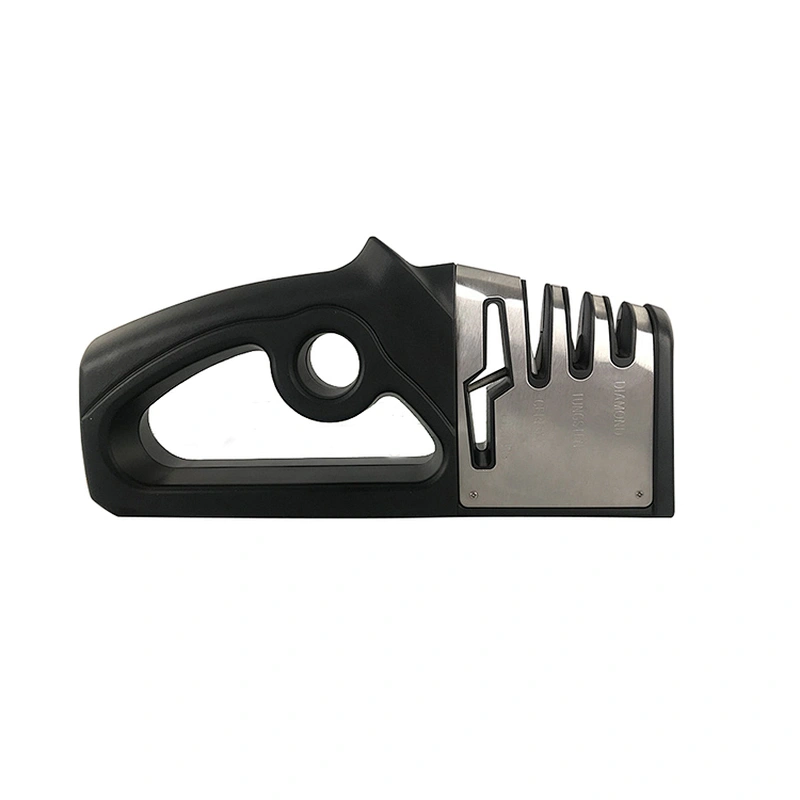 Durable handle composite 3 stage scissors kitchen knife sharpener