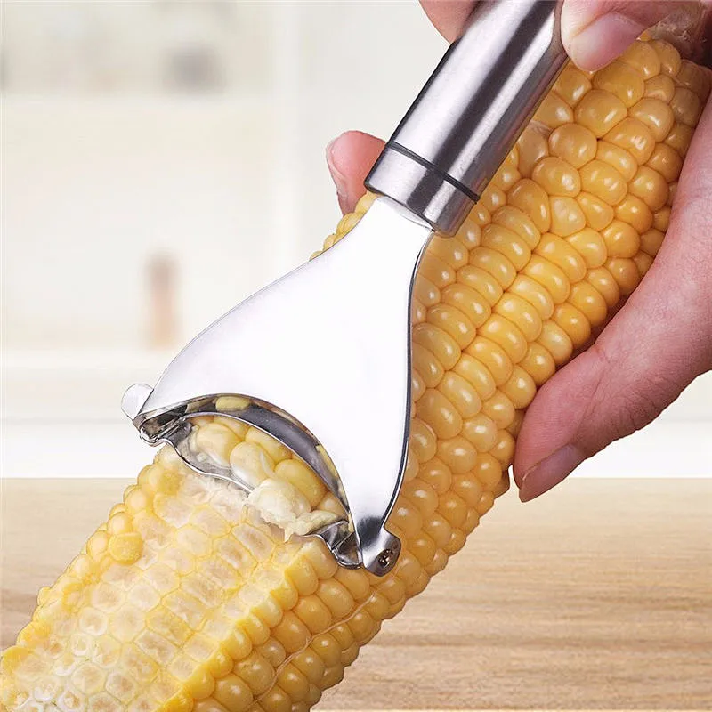 Manual Kitchen Tools Food Grade SUS 304 Stainless Steel Corn Peeler / Planer