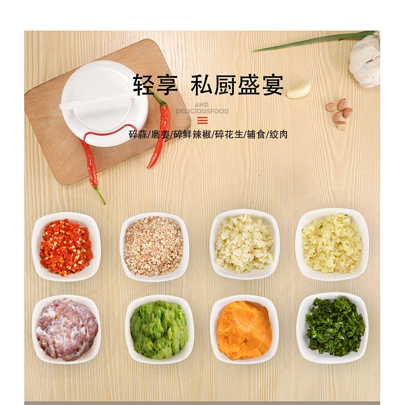Kitchen accessory home use mini manual food chopper