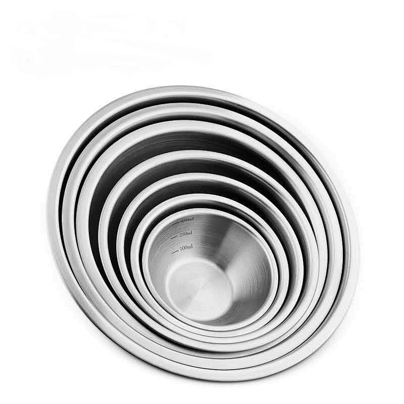 FDA Certificated Food Grade 304 Stainless Steel Mixing Bowl Sets