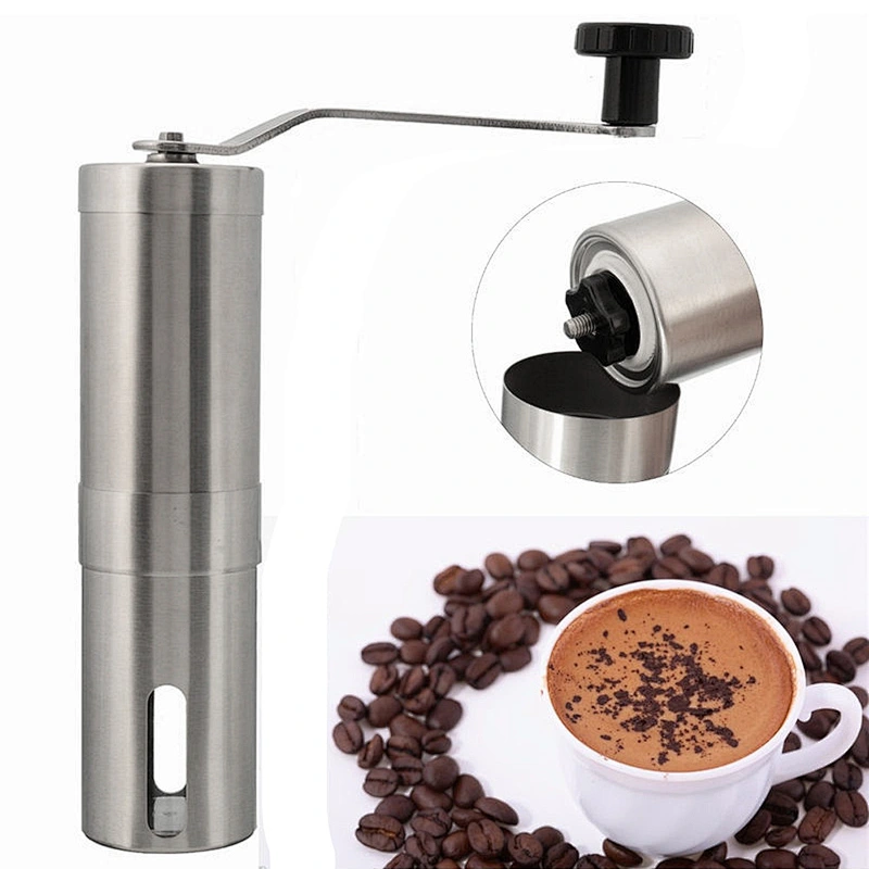 Stainless Steel Hand Made, Manual Coffee Mill Grinder For Sale