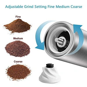 Household Metal or Stainless Steel Hand Manual Coffee Mill Grinder