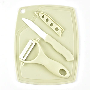 Hot Sale ABS Plastic Vegetable Chopping Block / Board With Knife Sets