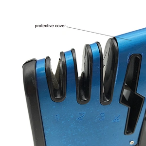 3 Stage Stainless Steel Multifunctional Kitchen Knife Sharpener With Non Slip Base