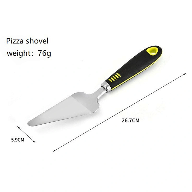 Metal Kitchen Baking Tools, Stainless Steel Pizza Shovel With Plastic Handle
