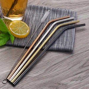 Wholesale Bar Accessories Food Grade Steel / Metal Drink or Drinking Straw