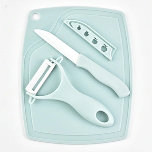 Hot Sale ABS Plastic Vegetable Chopping Block / Board With Knife Sets