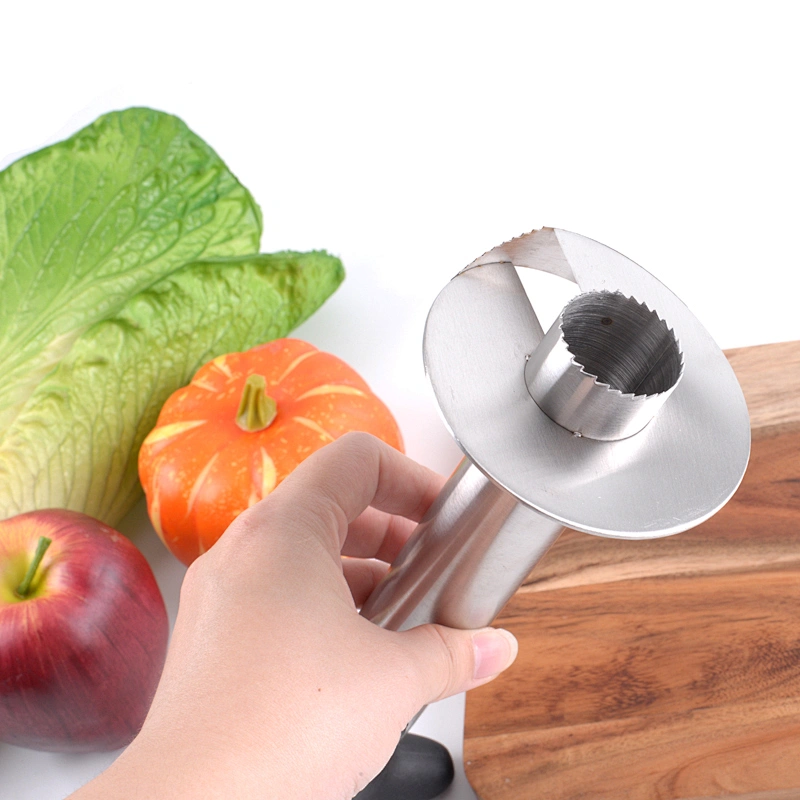 Metal Kitchen Ware Stainless Steel Core Peeler / Slicer / Cutter For Pineapple