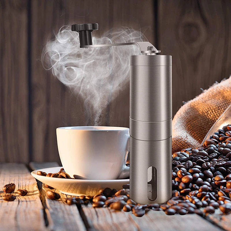 Stainless Steel Hand Made, Manual Coffee Mill Grinder For Sale