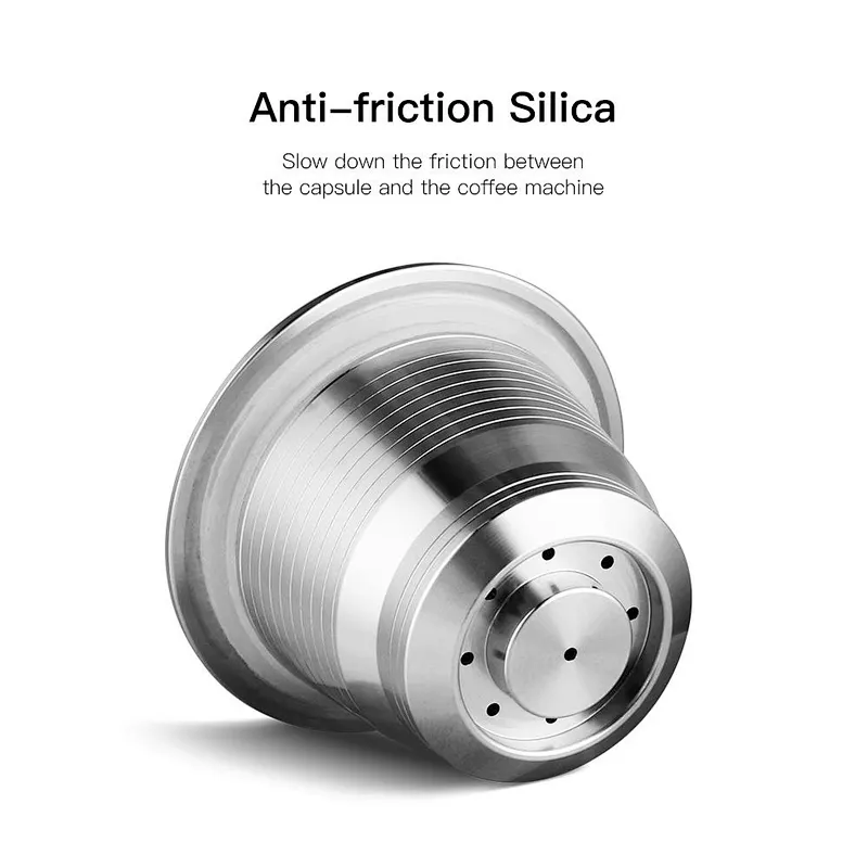 Reusable Easily Cleaning Stainless Steel / Metal Coffee Capsules Pods