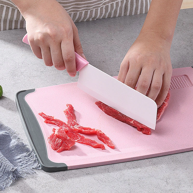 Kitchen Accessories ABS and Ceramic Mini Fruit Knife Set With Cutting Board