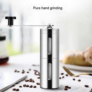 Portable Plastic or Stainless Steel Manual Coffee Bean Mill Grinder