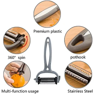 Wholesale Peel Tools, Handheld Vegetable Slicer, Shredder With 3 Blades