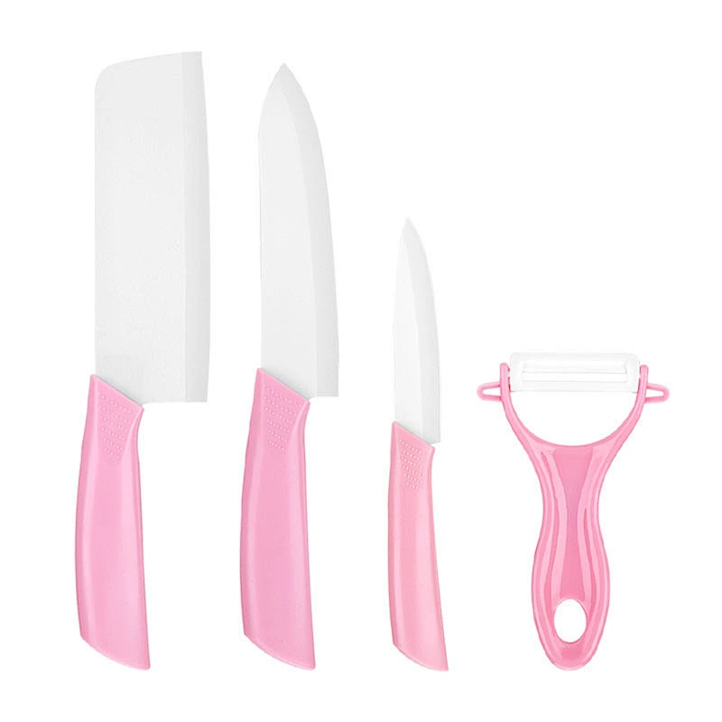 Kitchen Accessories ABS and Ceramic Mini Fruit Knife Set With Cutting Board