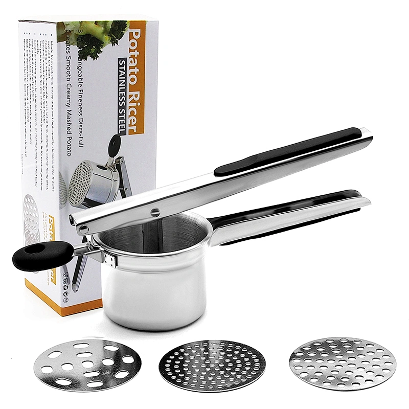 Kitchen Vegetable Tool Stainless Steel Potato Masher Ricer / Pressor