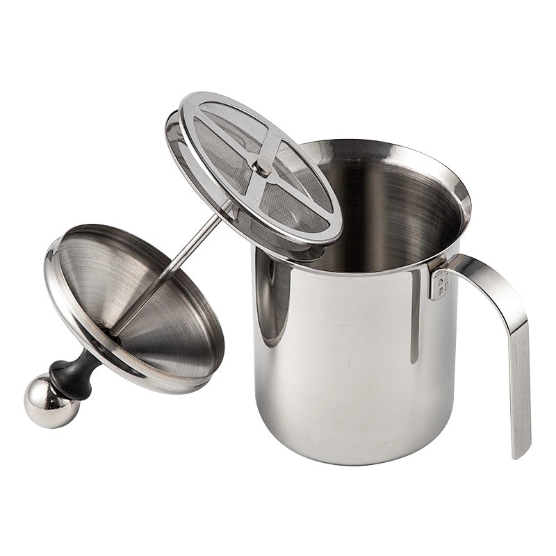 Hot Sale Metal / Stainless Steel Manual Milk Foam Maker, Frother For Coffee