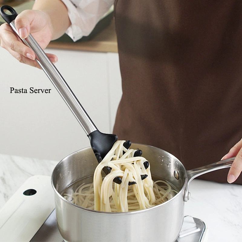Food Grade and Stainless Steel Kitchen Utensil Set, Skimmer, Ladle, Turner, Spatula, Food Tong, Whisk