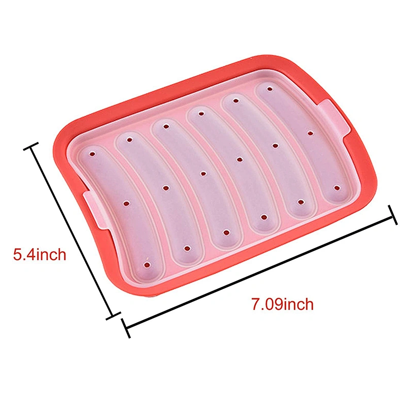 Food Grade Non Stick DIY Silicone Hot Dog Sausage Mold / Form