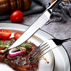 Kitchen Tools Silver Stainless Steel Flatware Cutlery For Hotel or Restaurant