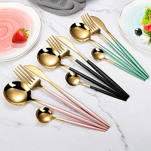 Customized Vintage Metal, Stainless Steel Portable Cutlery or Flatware Set
