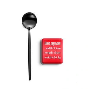 Gold Coated Metal, Stainless Steel Coffee, Dessert, Ice Cream, Tea Spoon With Long Handle