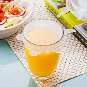 Reusable Silicone Stretch Libs, Leak-proof Storage Silicone Food Cover