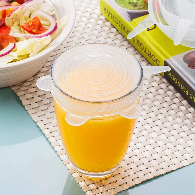 Reusable Silicone Stretch Libs, Leak-proof Storage Silicone Food Cover