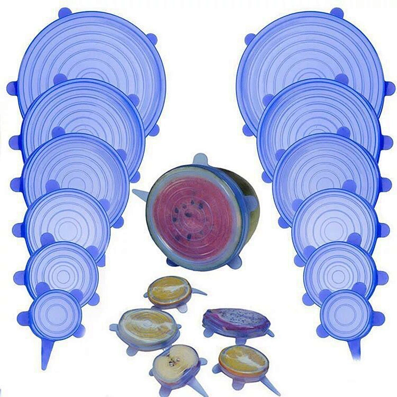 Reusable Silicone Stretch Libs, Leak-proof Storage Silicone Food Cover