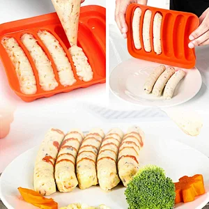 Food Grade Non Stick DIY Silicone Hot Dog Sausage Mold / Form