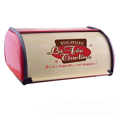 Kitchen Countertop Food Storage Metal, Stainless Steel Roll Top Bread Box