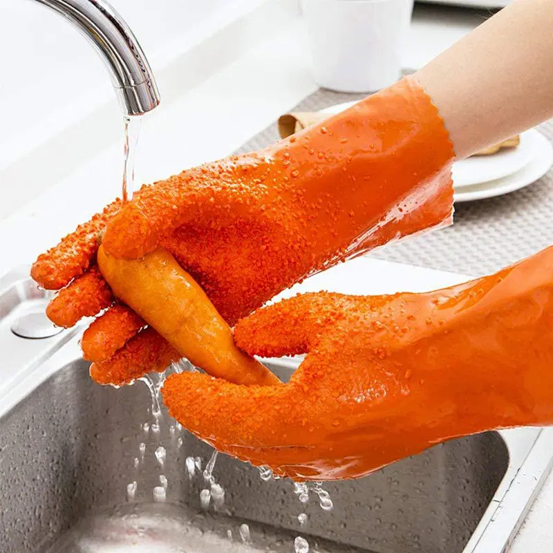 High Quality Home Use Silicone Quick Vegetable Peeling Gloves