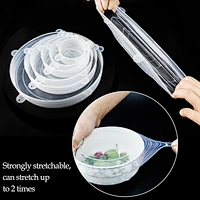 Durable And Reusable 6 sizes Silicone Stretch Lids, Food Seal Covers Lids