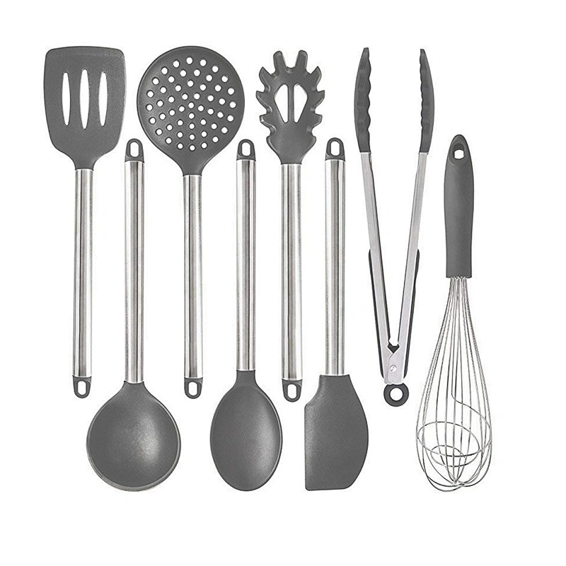 Wholesale Kitchen Ware Utensil Stainless Steel And Silicone Cooking Tools