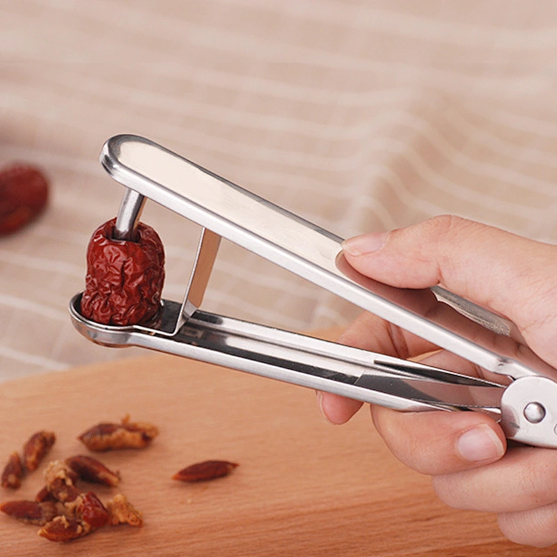 Hot Sale Handheld 430 Stainless Steel Fruit Cherry Date Corer Remove Pitter