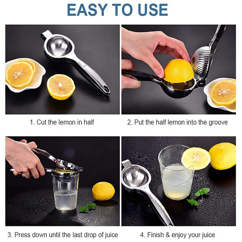 Metal Stainless Steel Manual Fruit Juice Squeezer, Orange Citrus Press Juicer