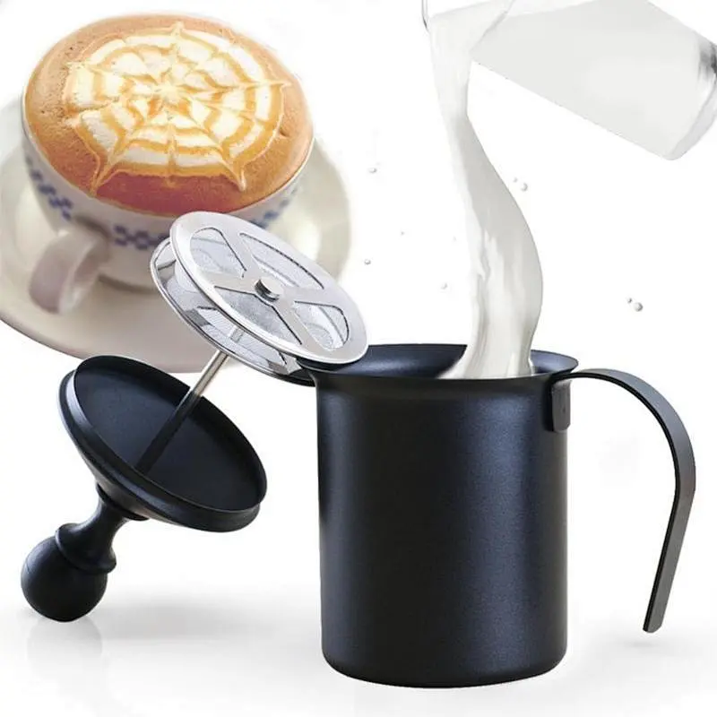 Hot Sale Metal / Stainless Steel Manual Milk Foam Maker, Frother For Coffee