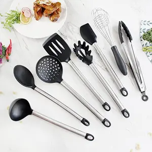Kitchen Ware Household Stainless Steel and Silicon Cooking Utensil Set 8