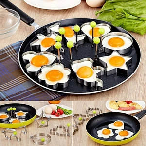 Wholesale Different Shapes Non-stick Stainless Steel Egg Fried Mould / Mold Ring