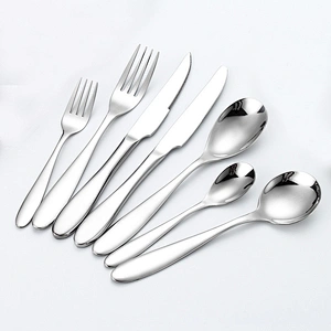 Matte Finish Black Gold Flatware Set, Stainless Steel Tableware, Fork and Knife Cutlery Set