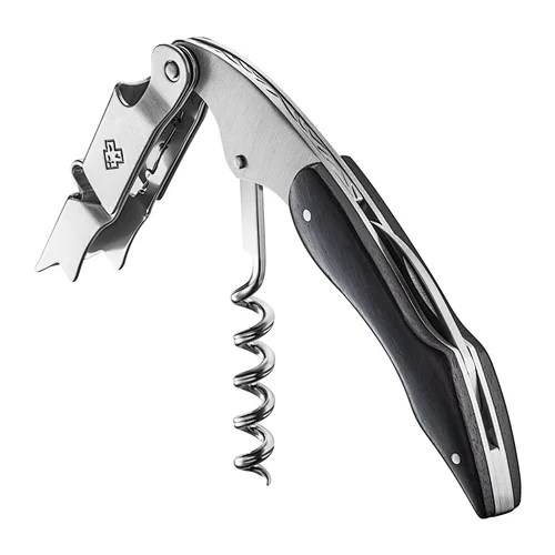 Multifunctional Manual Wood Handle Steel Wine Opener or Corkscrew For Bar
