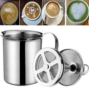 Hot Sale Metal / Stainless Steel Manual Milk Foam Maker, Frother For Coffee