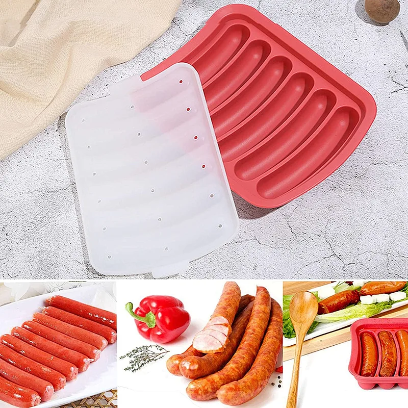 Food Grade Non Stick DIY Silicone Hot Dog Sausage Mold / Form