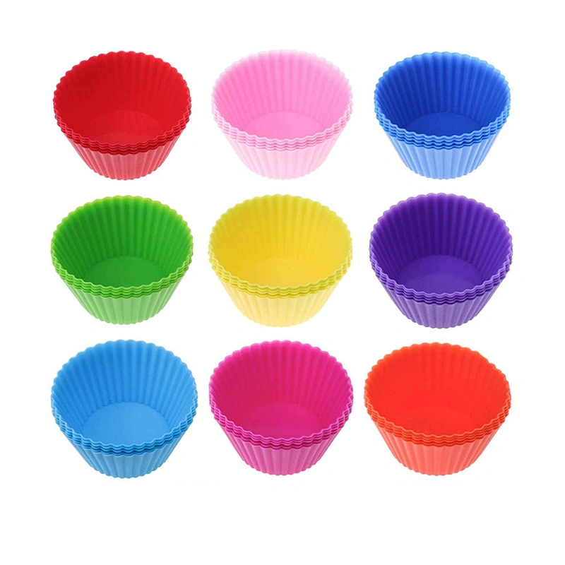Multi-color Food Grade Silicone Muffin Cake Cup, Mold or Mould
