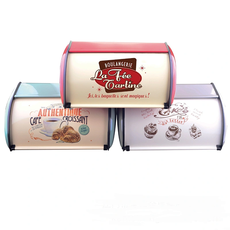 Kitchen Accessories Food Grade Metal, Stainless Steel Bread Storage Box / Bin