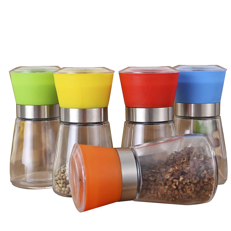 Manual Stainless Steel Design Sea Salt and Pepper Slice Mill Grinder